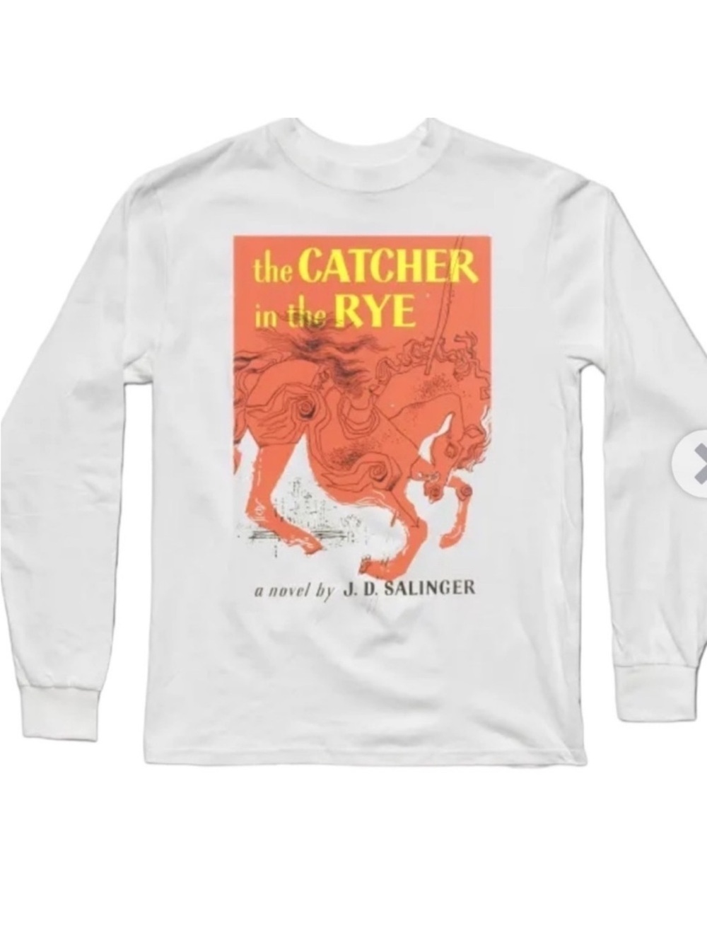 The Catcher in the Rye wide neck book cover pullover sweatshirt size large